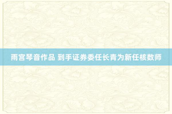 雨宫琴音作品 到手证券委任长青为新任核数师