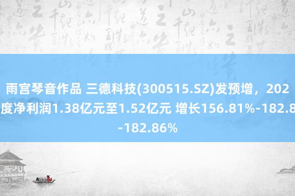 雨宫琴音作品 三德科技(300515.SZ)发预增，2024年度净利润1.38亿元至1.52亿元 增长156.81%-182.86%